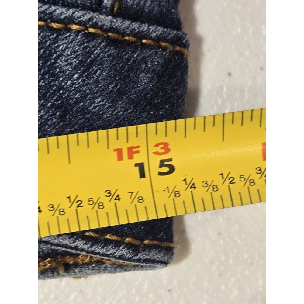 !it Womens Tiffany Denim Blue Skinny Ankle Jeans Raw Hem Size 10 Stretch - Picture 7 of 8